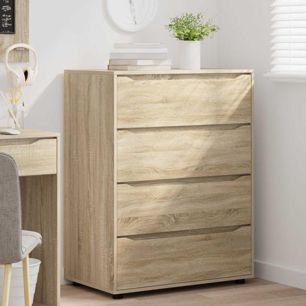 Stauraumschränke 80 x 48 x 105 cm Holzwerkstoff Sonoma-Eiche