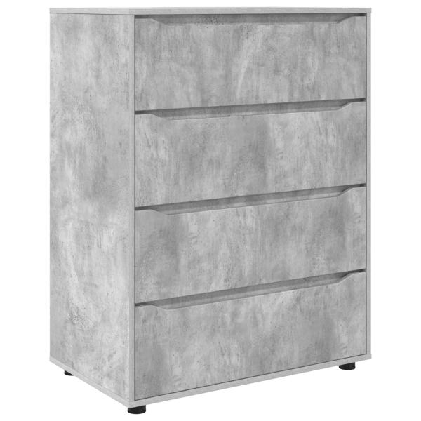 Stauraumschränke 80 x 48 x 105 cm Holzwerkstoff Betongrau