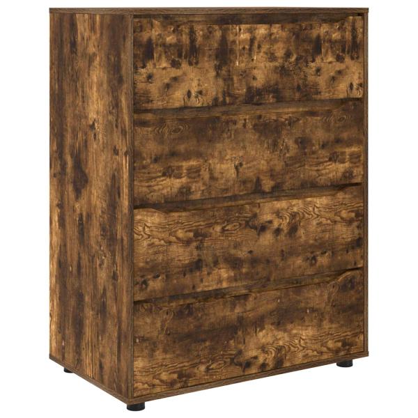 Stauraumschränke 80 x 48 x 105 cm Holzwerkstoff Räuchereiche