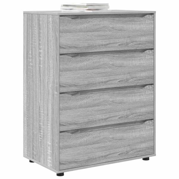 Stauraumschränke 80 x 48 x 105 cm Holzwerkstoff Sonoma-Grau
