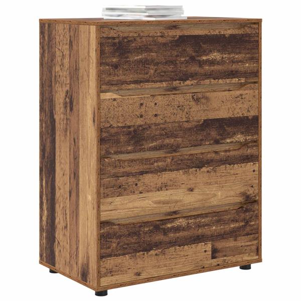 Stauraumschränke 80 x 48 x 105 cm Holzwerkstoff Altholz