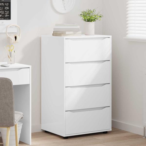 Stauraumschr?nke 60 x 48 x 105 cm Holzwerkstoff Wei?