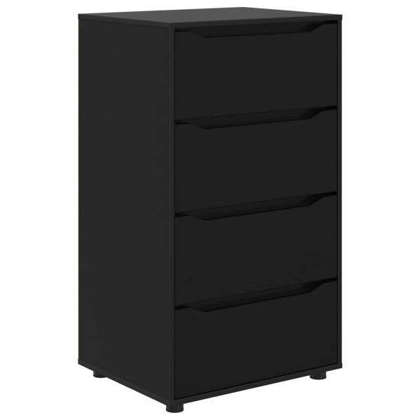 Stauraumschränke 60 x 48 x 105 cm Holzwerkstoff Schwarz