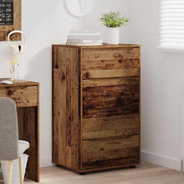 Stauraumschränke 60 x 48 x 105 cm Holzwerkstoff Altholz