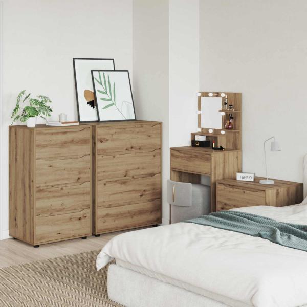 Stauraumschränke 60 x 48 x 105 cm Holzwerkstoff Artisan-Eiche