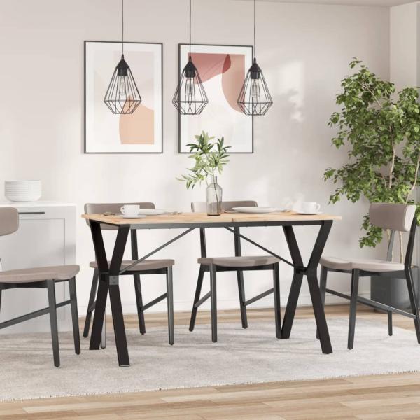 Esstisch-Gestell in Y-Form 120x60x73 cm Stahl