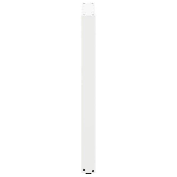 Bartischbeine U-Form 2 Stk. Weiß 60x(90-91) cm Stahl