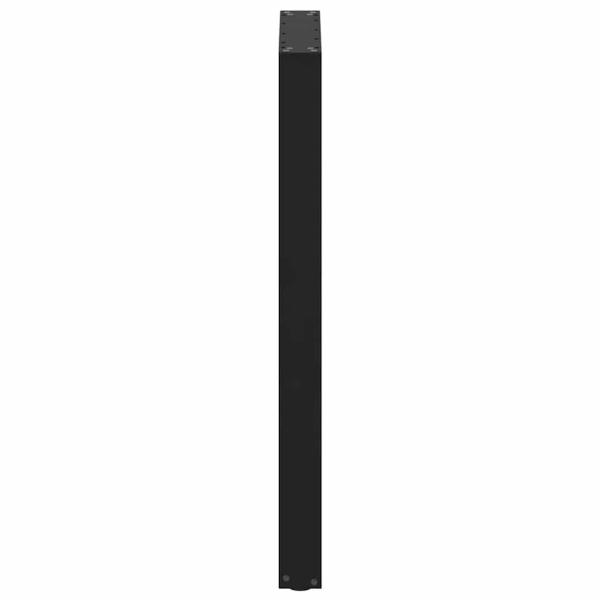Bartischbeine U-Form 2 Stk. Schwarz 60x(100-101) cm Stahl