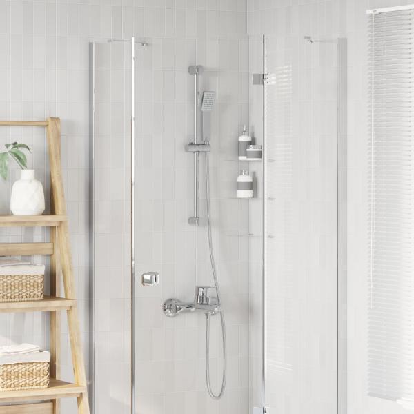 ARDEBO.de - Duschsystem-Set Chrom 70 cm Edelstahl