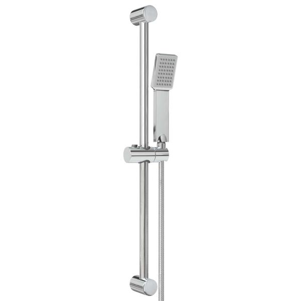 Duschsystem-Set Chrom 70 cm Edelstahl
