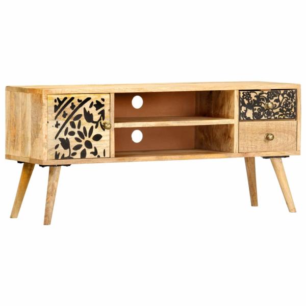 TV-Schrank 100x30x45 cm Massivholz Mango