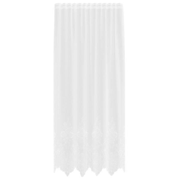 Spitzenvorhang Weiß 200 x 150 cm Polyester