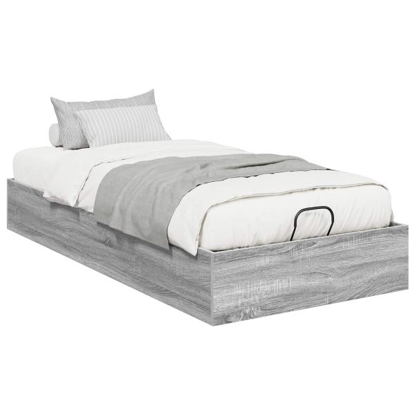 Ottoman Bettgestell Sonoma-Grau 75,5 x 190 cm Holzwerkstoff