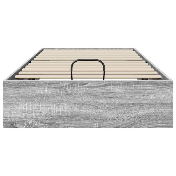 Ottoman Bettgestell Sonoma-Grau 75,5 x 190 cm Holzwerkstoff