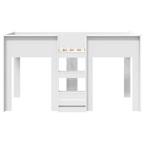 Etagenbett für Kinder Weiß 75 x 190 cm Holzwerkstoff