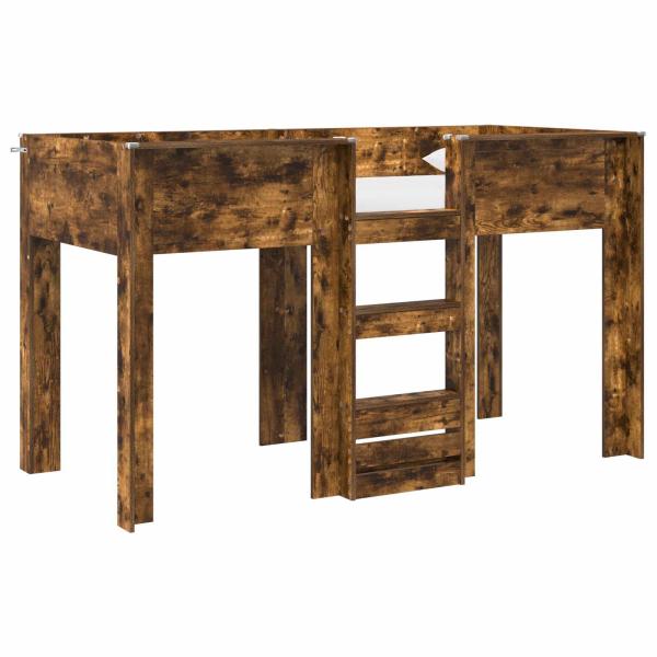 Etagenbett für Kinder Geräucherte Eiche 75 x 190 cm