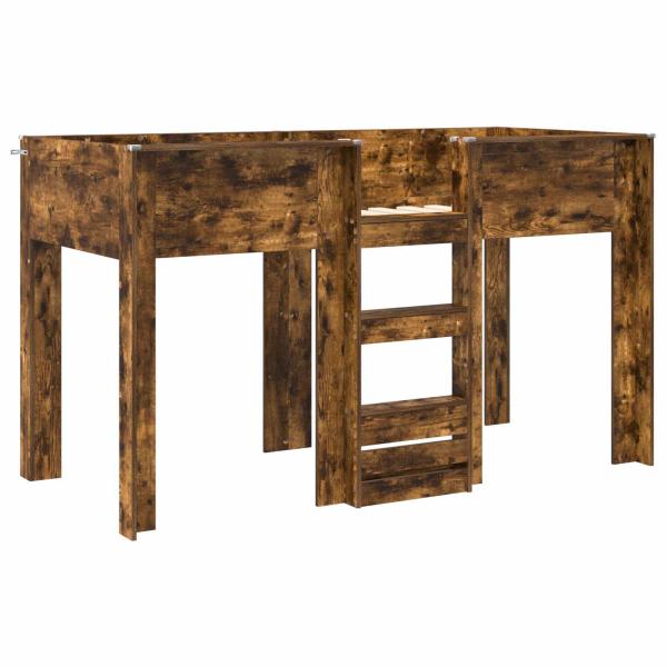 Etagenbett für Kinder Geräucherte Eiche 75 x 190 cm