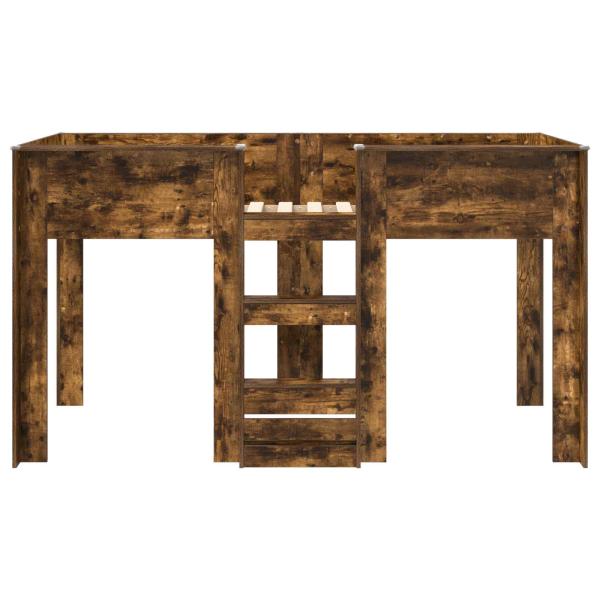 Etagenbett für Kinder Geräucherte Eiche 75 x 190 cm