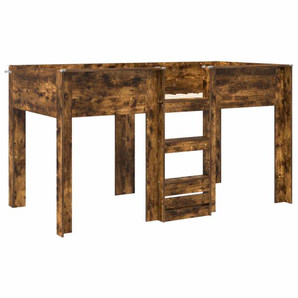 Etagenbett für Kinder Geräucherte Eiche 90 x 190 cm