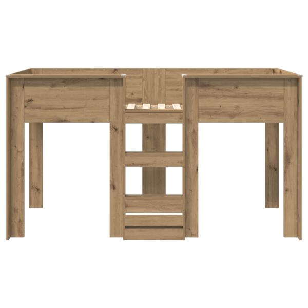 Etagenbett für Kinder Artisan-Eiche 90 x 190 cm Holzwerkstoff