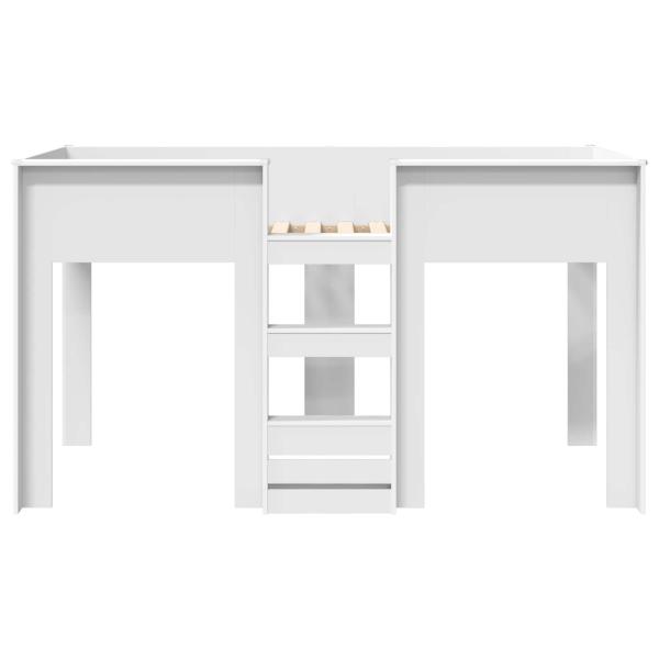 Etagenbett für Kinder Weiß 80 x 200 cm Holzwerkstoff