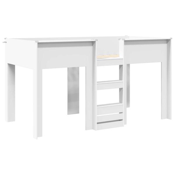 Etagenbett für Kinder Weiß 90 x 200 cm Holzwerkstoff