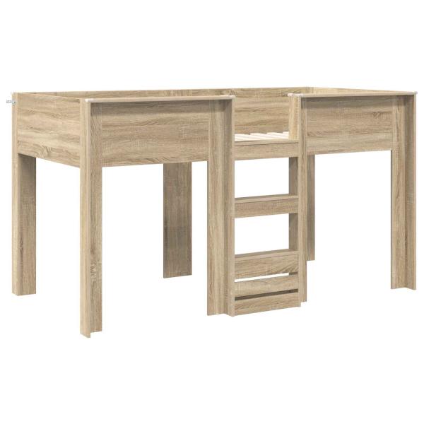 Etagenbett für Kinder Sonoma-Eiche 90 x 200 cm Holzwerkstoff