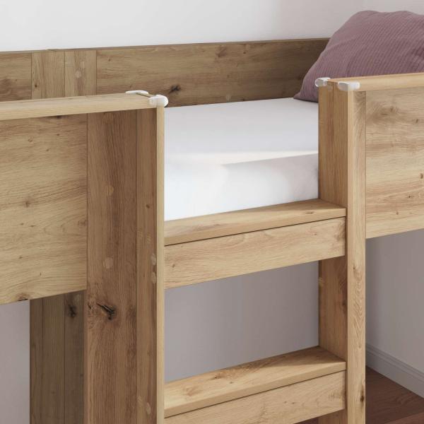 Etagenbett für Kinder Artisan-Eiche 90 x 200 cm Holzwerkstoff