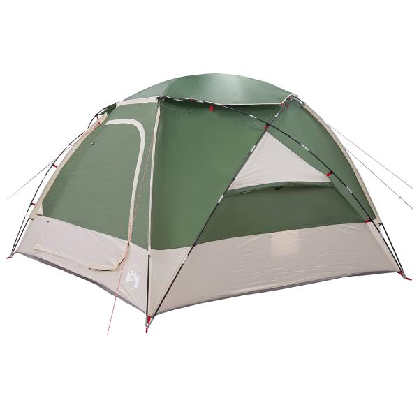 Kuppelzelt mit abnehmbarem Regenfly 8 Personen Grün