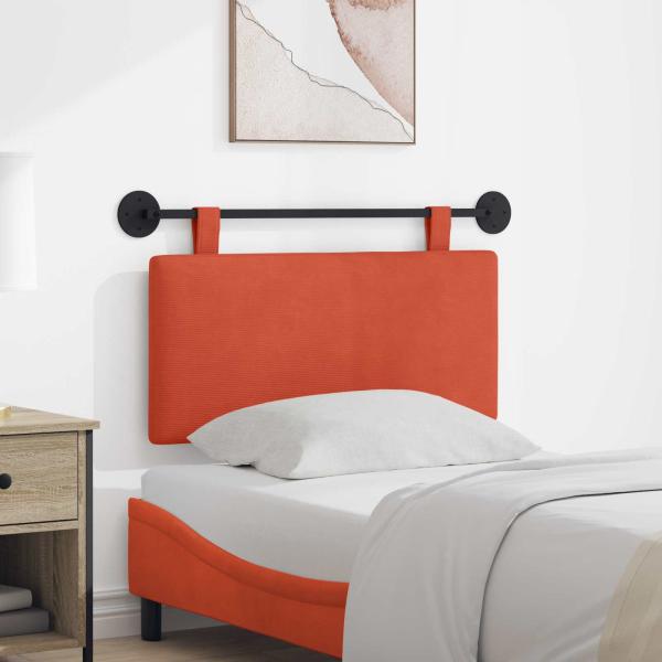 ARDEBO.de - Hängendes Kopfteil Rot-Orange Cordstoff