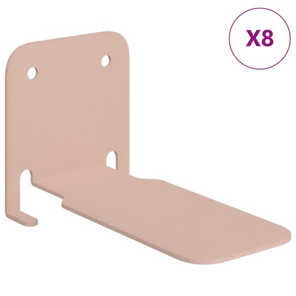 Unsichtbares Schwimmendes Regal Wandhalterung 8 Stk. Rosa