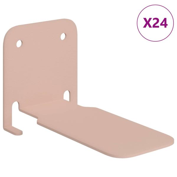 Unsichtbares Schwimmendes Regal Wandhalterung 24 Stk. Rosa