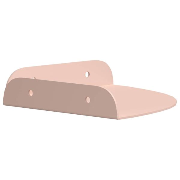 Eckregal zum Schweben Eckhalterung 2 Stk. Rosa 15 x 15 x 2 cm