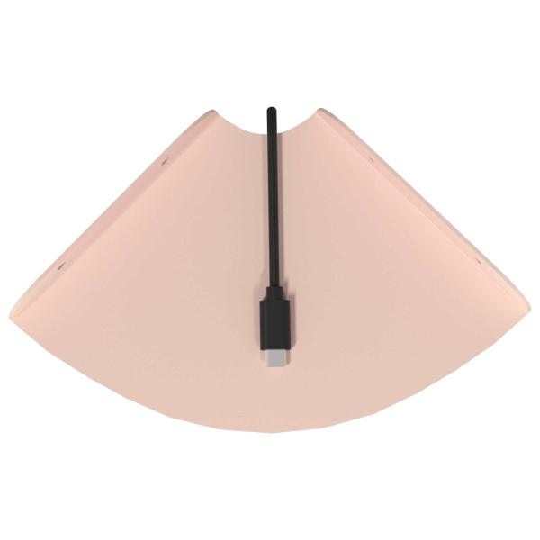 Eckregal zum Schweben Eckhalterung 2 Stk. Rosa 15 x 15 x 2 cm