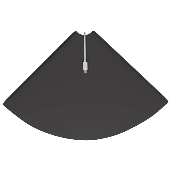 Eckregal zum Schweben Eckhalterung 4 Stk. Schwarz
