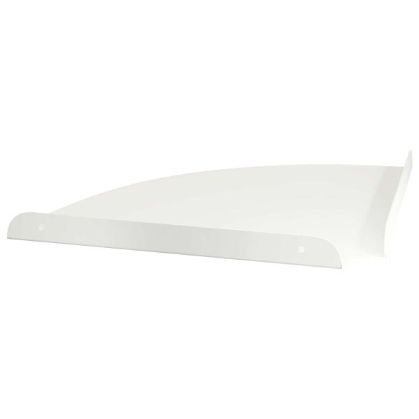 Eckregal zum Schweben Eckhalterung 4 Stk. Weiß 30 x 30 x 2 cm