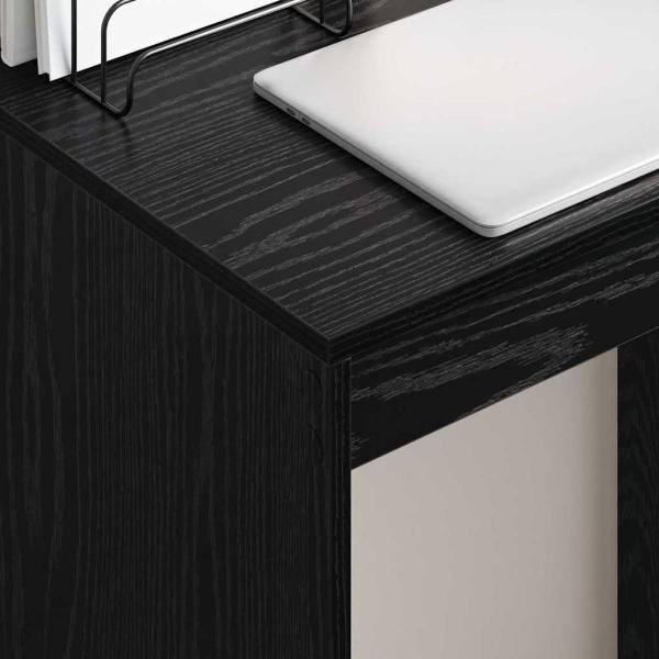 Schreibtisch Schwarz Eichen-Optik 60 x 40 x 76 cm