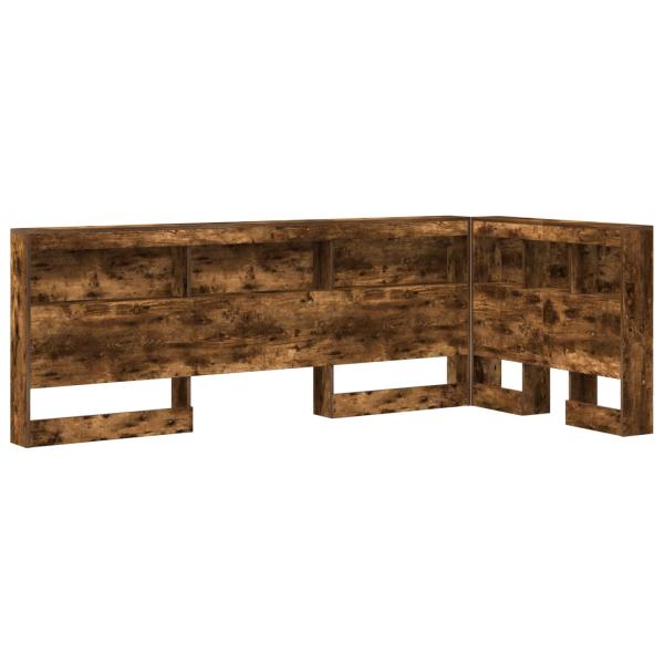 Aufbewahrungskopfteil Geräucherte Eiche 90 cm Holzwerkstoff