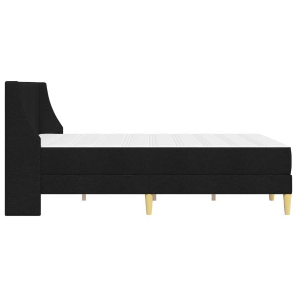 Bettgestell mit Matratze Schwarz 160 x 200 cm Polyester
