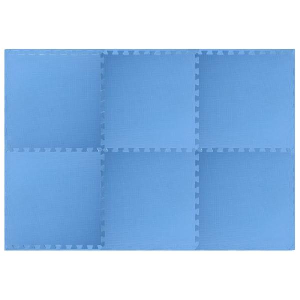Pool Bodenschutzmatte 6 stk. Blau 2,16 ? EVA-Schaum