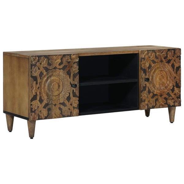 ARDEBO.de - TV-Schränk Braun 105 x 33,5 x 46 cm Massivholz Mango