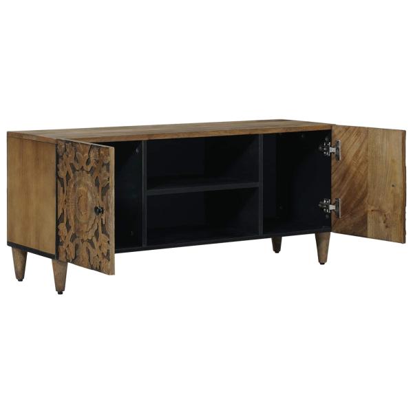 TV-Schränk Braun 105 x 33,5 x 46 cm Massivholz Mango