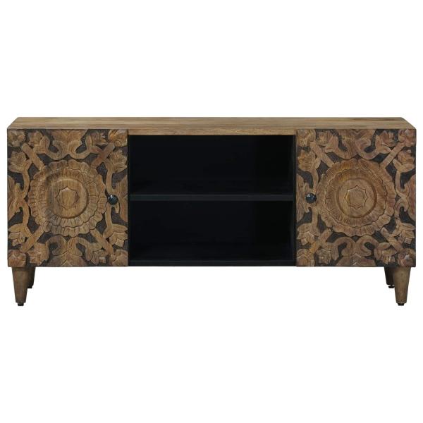 TV-Schränk Braun 105 x 33,5 x 46 cm Massivholz Mango
