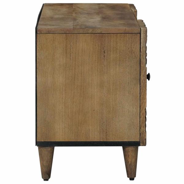 TV-Schränk Braun 105 x 33,5 x 46 cm Massivholz Mango