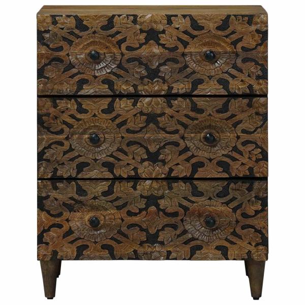 Aufbewahrungs-Sideboard Braun 60 x 33,5 x 75 cm