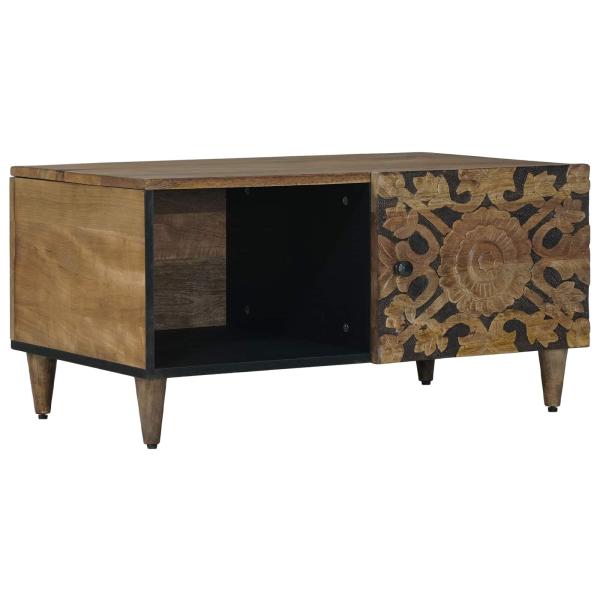 ARDEBO.de - Couchtisch Braun 80 x 50 x 40 cm Massivholz Mango