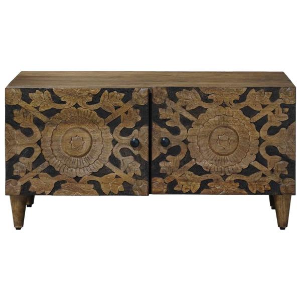 Couchtisch Braun 80 x 50 x 40 cm Massivholz Mango