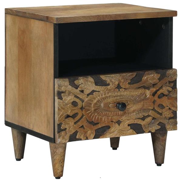 ARDEBO.de - Bettkasten Braun 40 x 33 x 46 cm Massivholz Mango