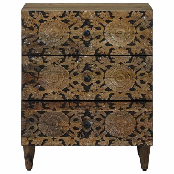 Bettkasten Braun 50 x 33 x 60 cm Massivholz Mango