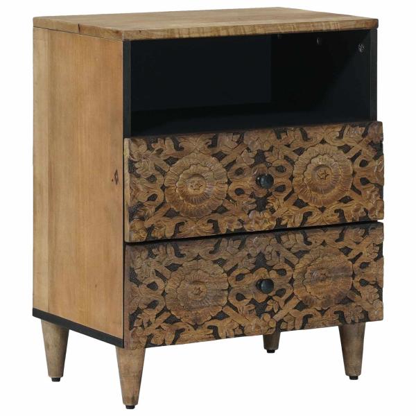 ARDEBO.de - Bettkasten Braun 50 x 33 x 60 cm Massivholz Mango